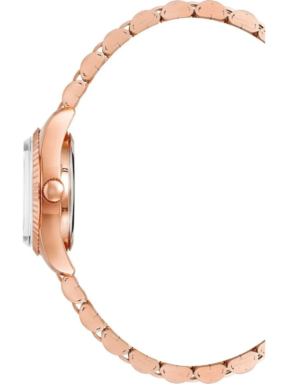 Armitron Women's Rose Gold Genuine Crystal Accented Bracelet Round Luxury Watch